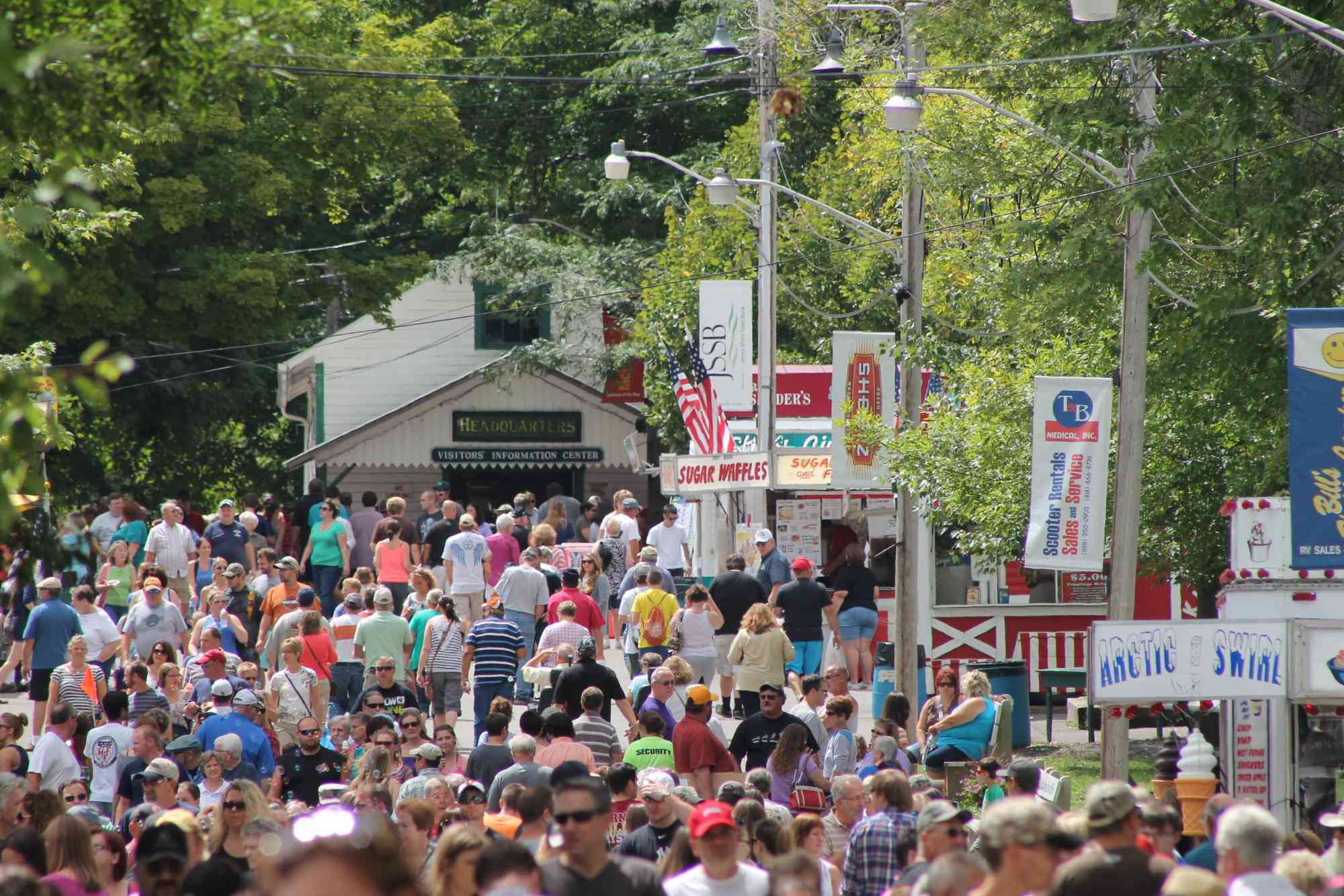 Grange Fair Crowd Shot