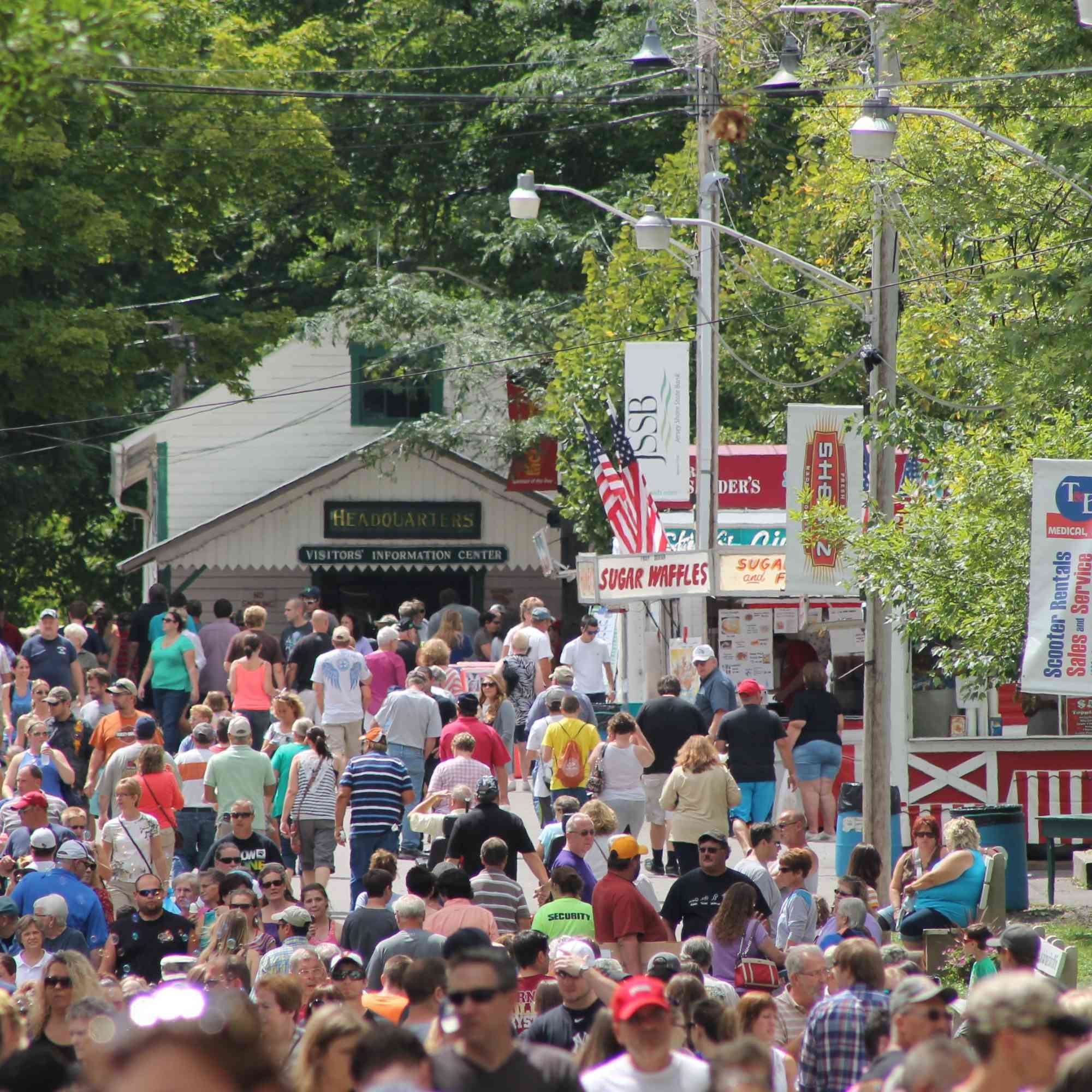 Grange Fair Crowd Shot