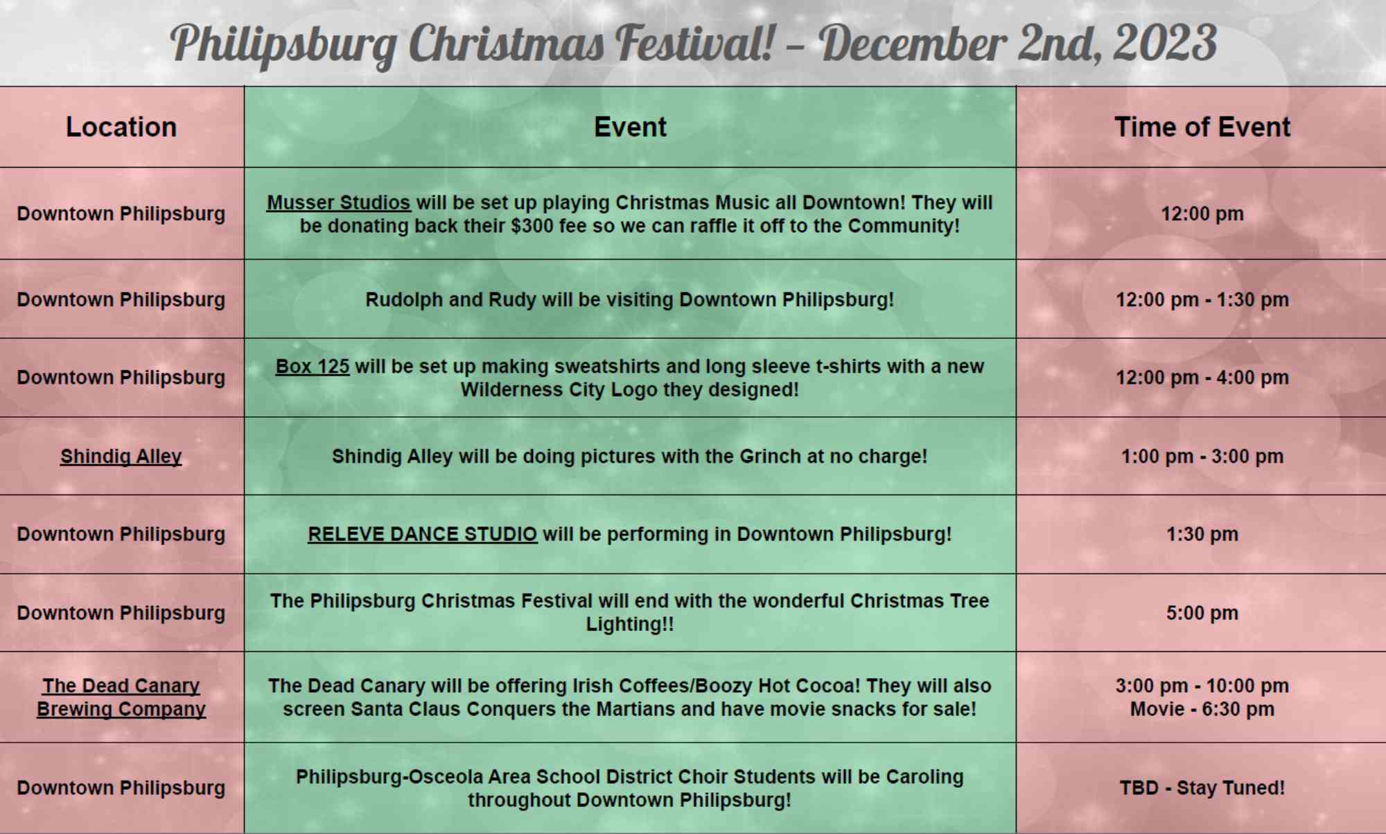 Philipsburg Christmas Festival 2023 2