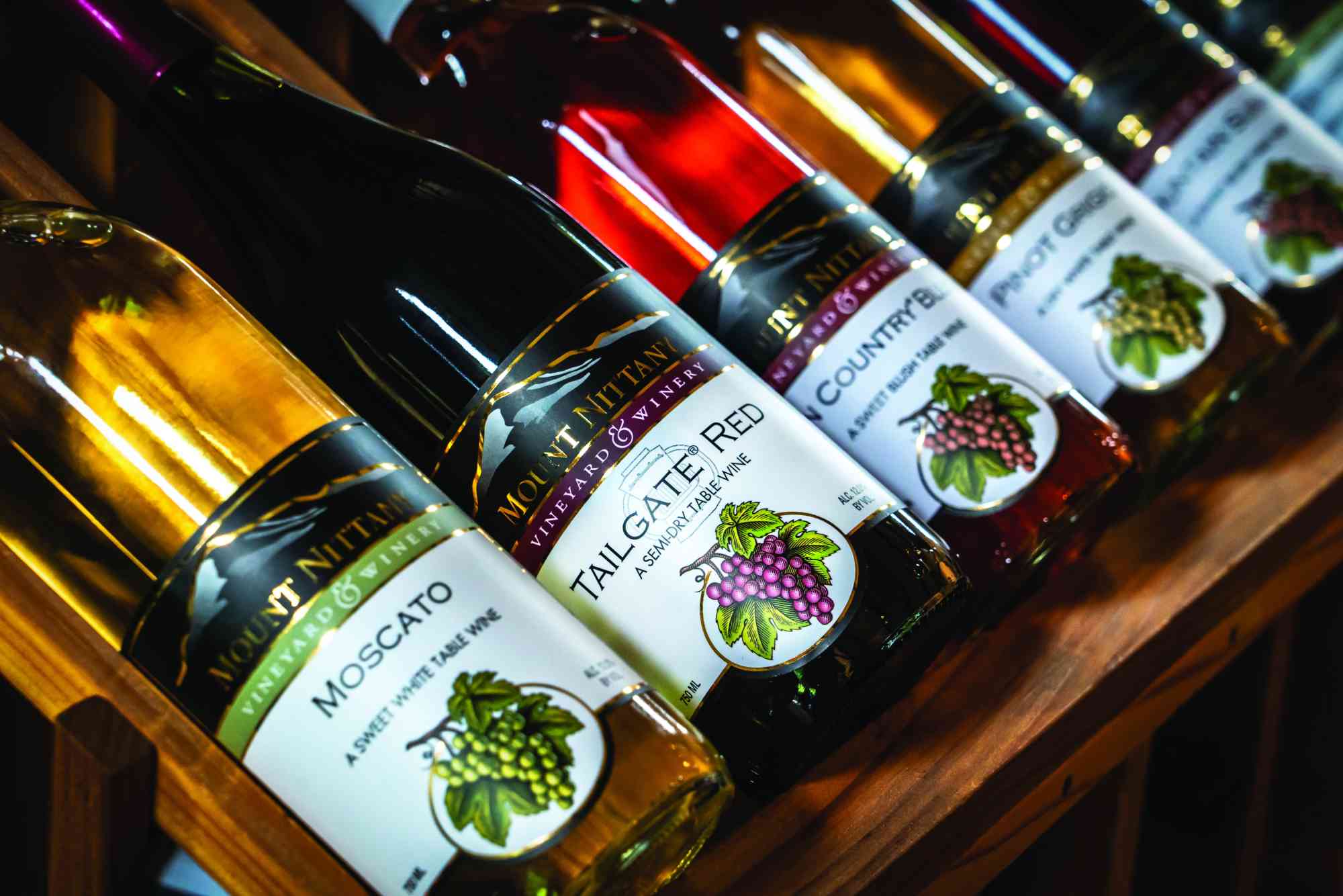 HV63 6 Mount Nittany Winery Wine Bottles
