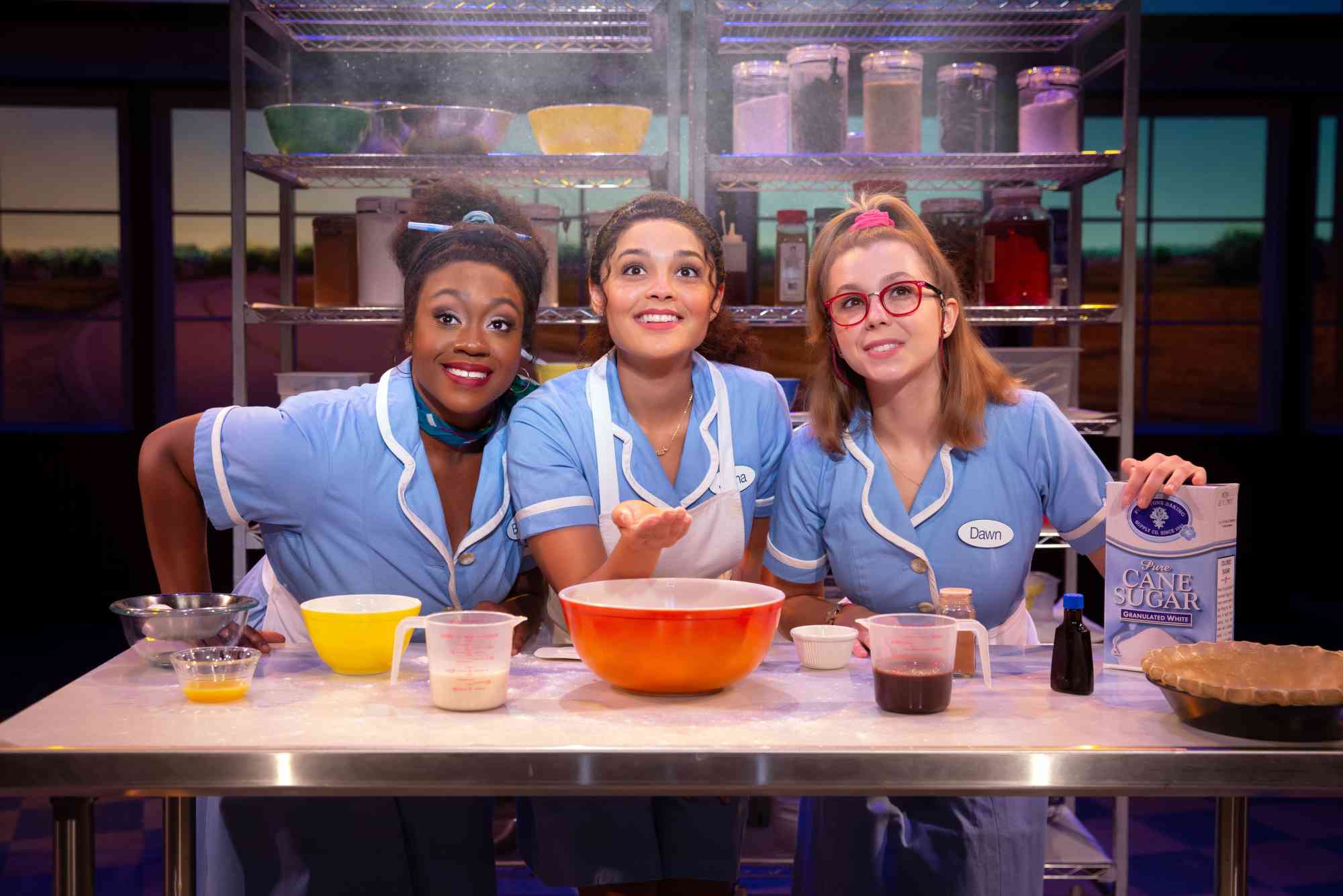 Kennedy Salters Jisel Soleil Ayon and Gabriella Marzetta in Waitress Credit Jeremy Daniel WAIT 0456 full