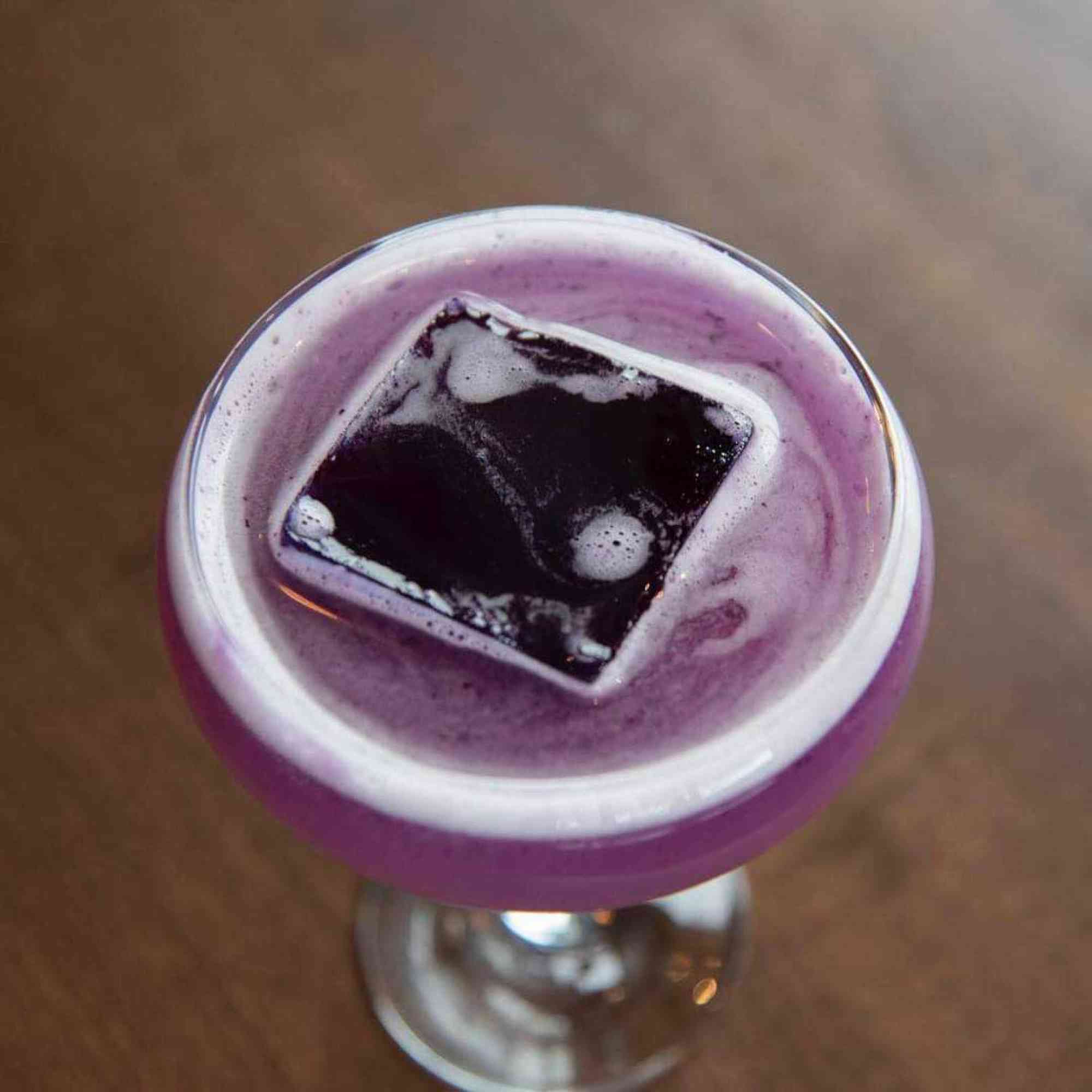 Lesley Kistner barrel 21 purple cocktail