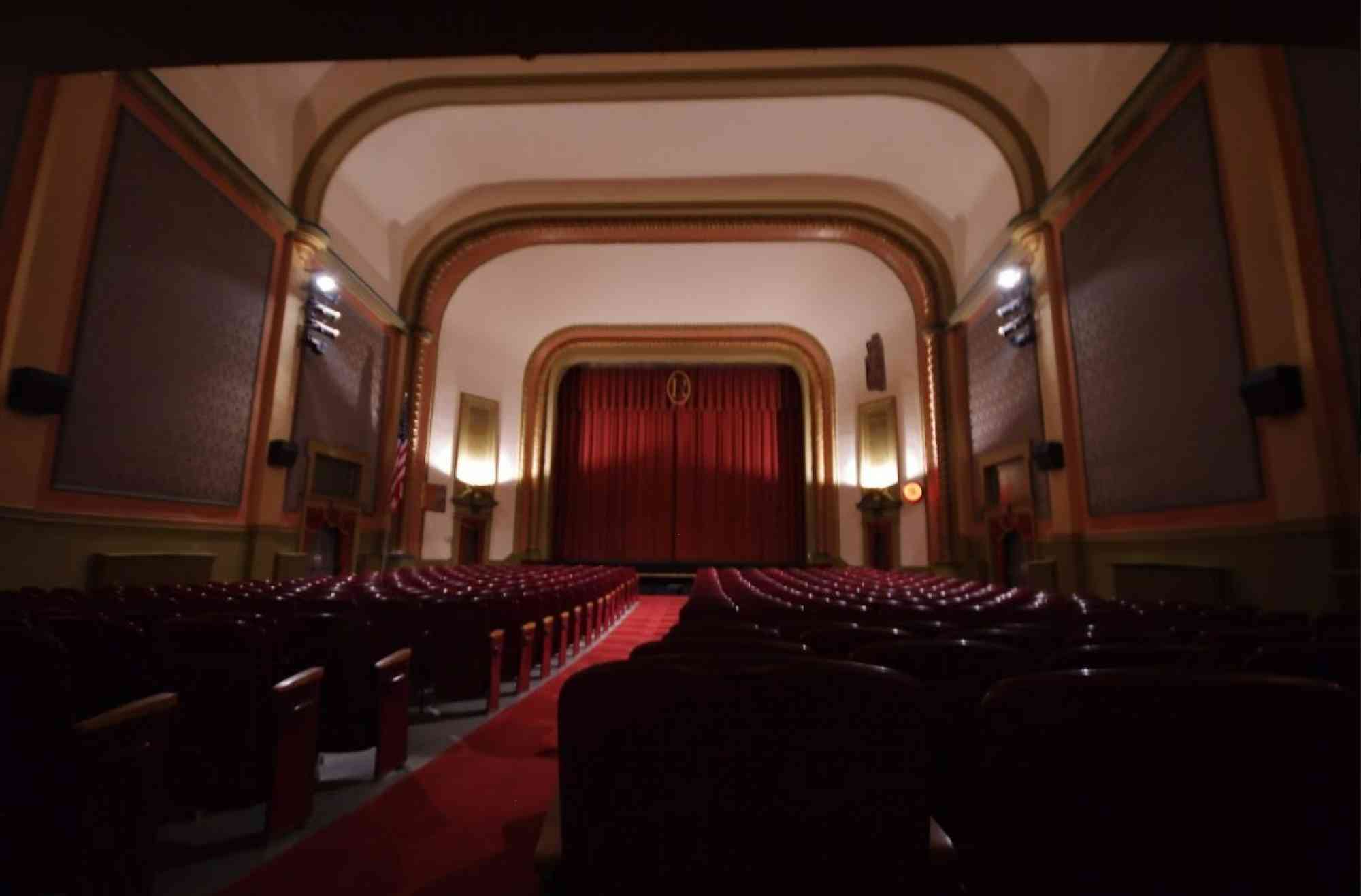 Rowland auditorium low angle screen shot