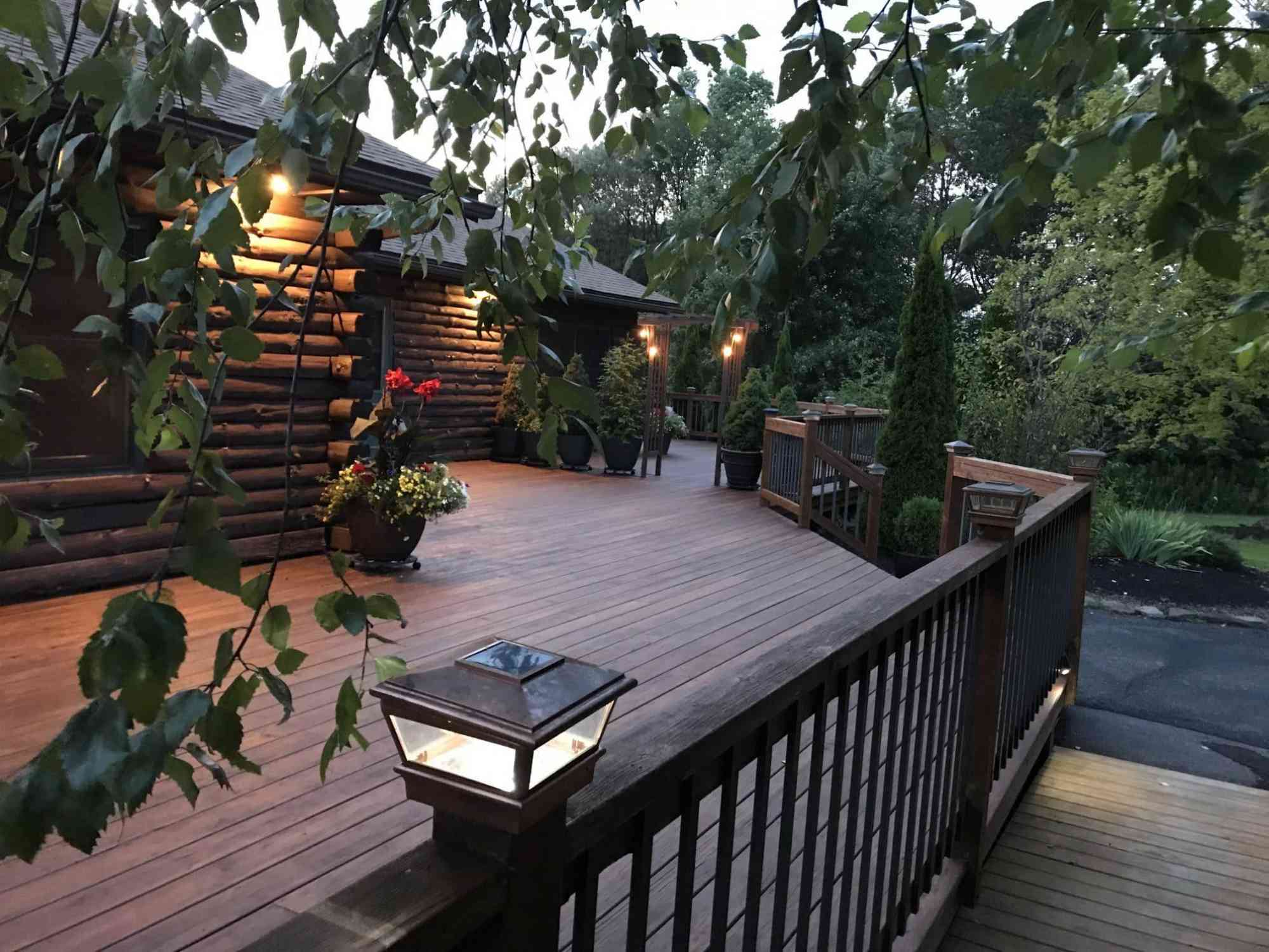 Bear meadows deck in evening