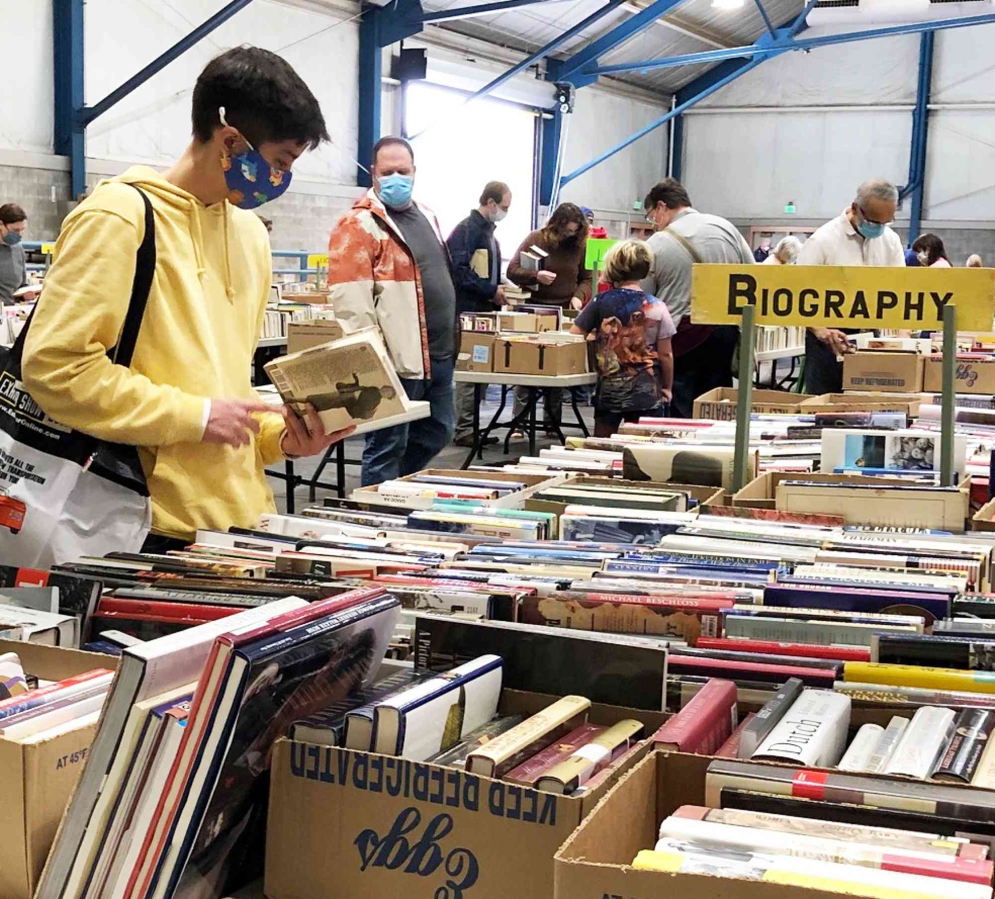 The AAUW STATE COLLEGE USED Book Sale is ONE OF the largest on the East