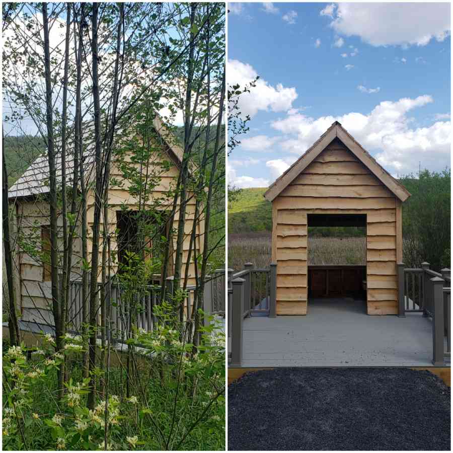 Soaring Eagle Wetland birds viewing area shelters