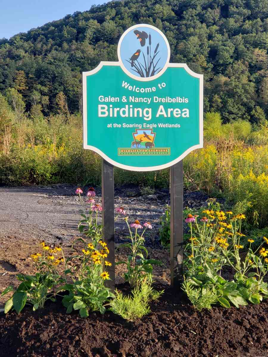 bird viewing area sign
