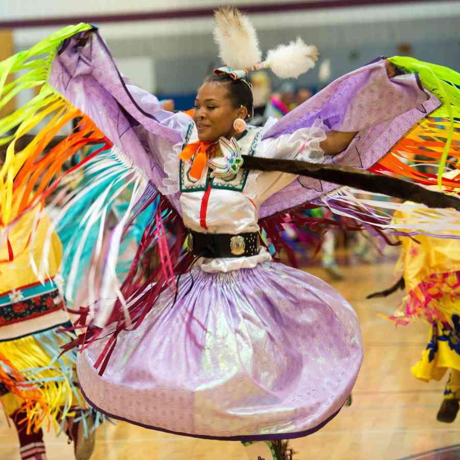 Powwow Dancer fancy shawl 2023