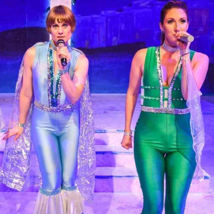 Two singers from a show at the Millbrook Playhouse