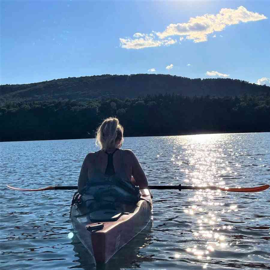 Kate in kayak 2