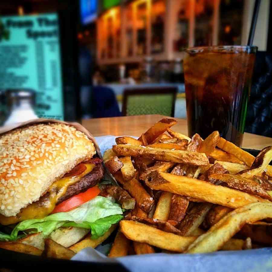 Local Whiskey Burger Fries