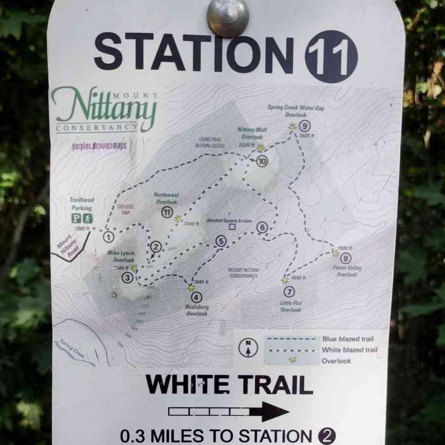 Nittany Trail Location Marker