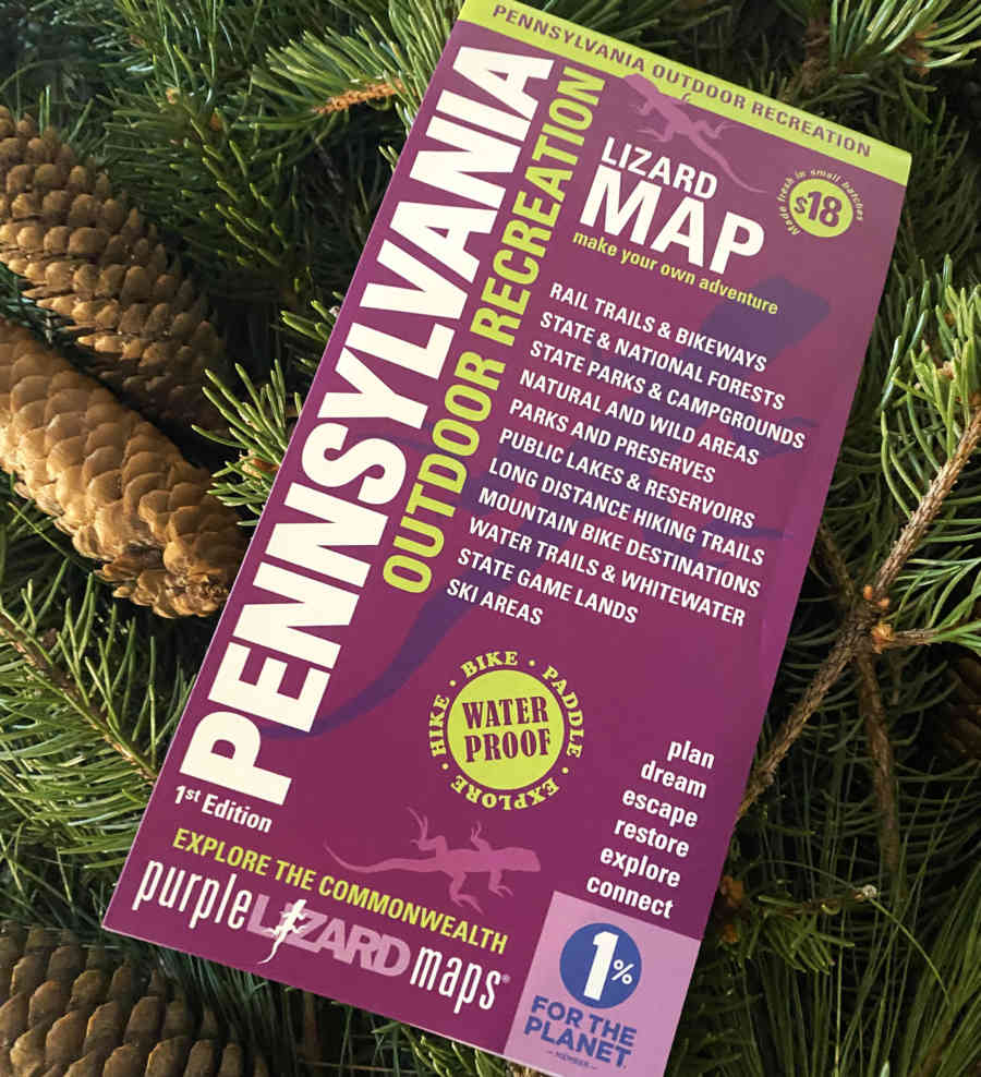 Purple Lizard Pennsylvania Outdoor Recreation Map Holiday1