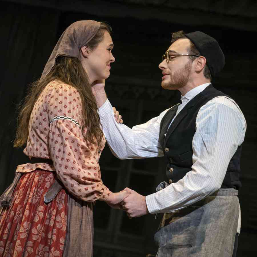 Randa Meierhenry Tzeitel and Daniel Kushner Motel in the North American Tour of FIDDLER ON THE ROOF Photo by Joan Marcus 0120r