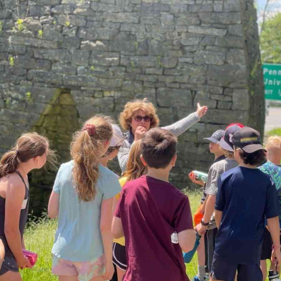 Tour of the centre furnace stack