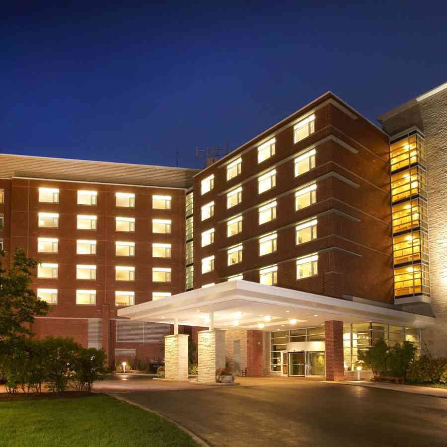 Tps exterior at night Penn Stater