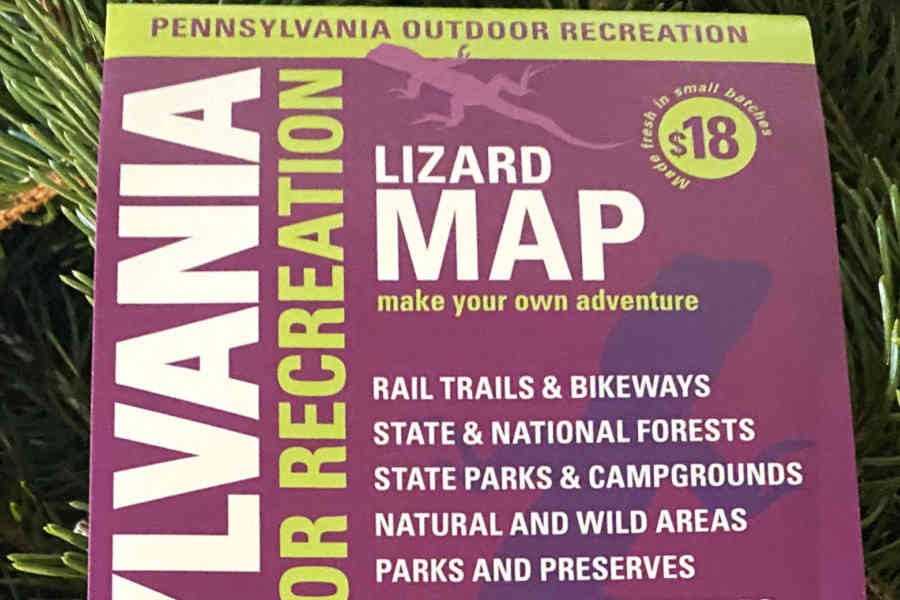 Purple Lizard Pennsylvania Outdoor Recreation Map Holiday2
